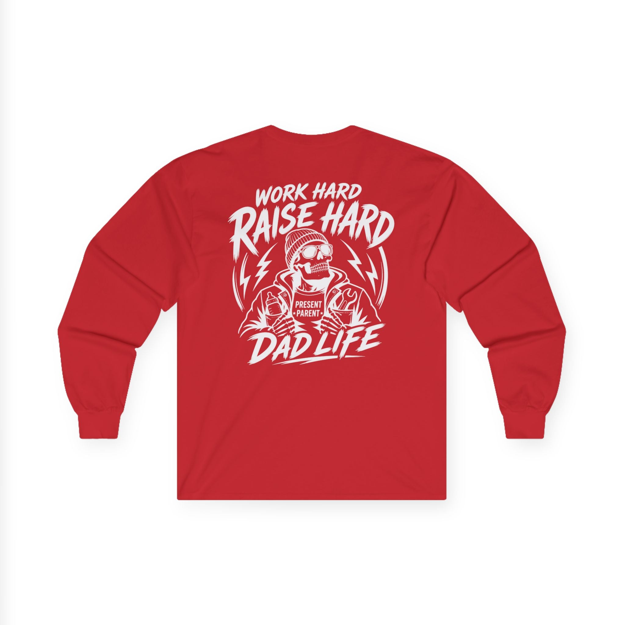 Mens Back Graphic Long Sleeve Tee Shirt | Perfect Gift Idea For Dads Fathers Day Present