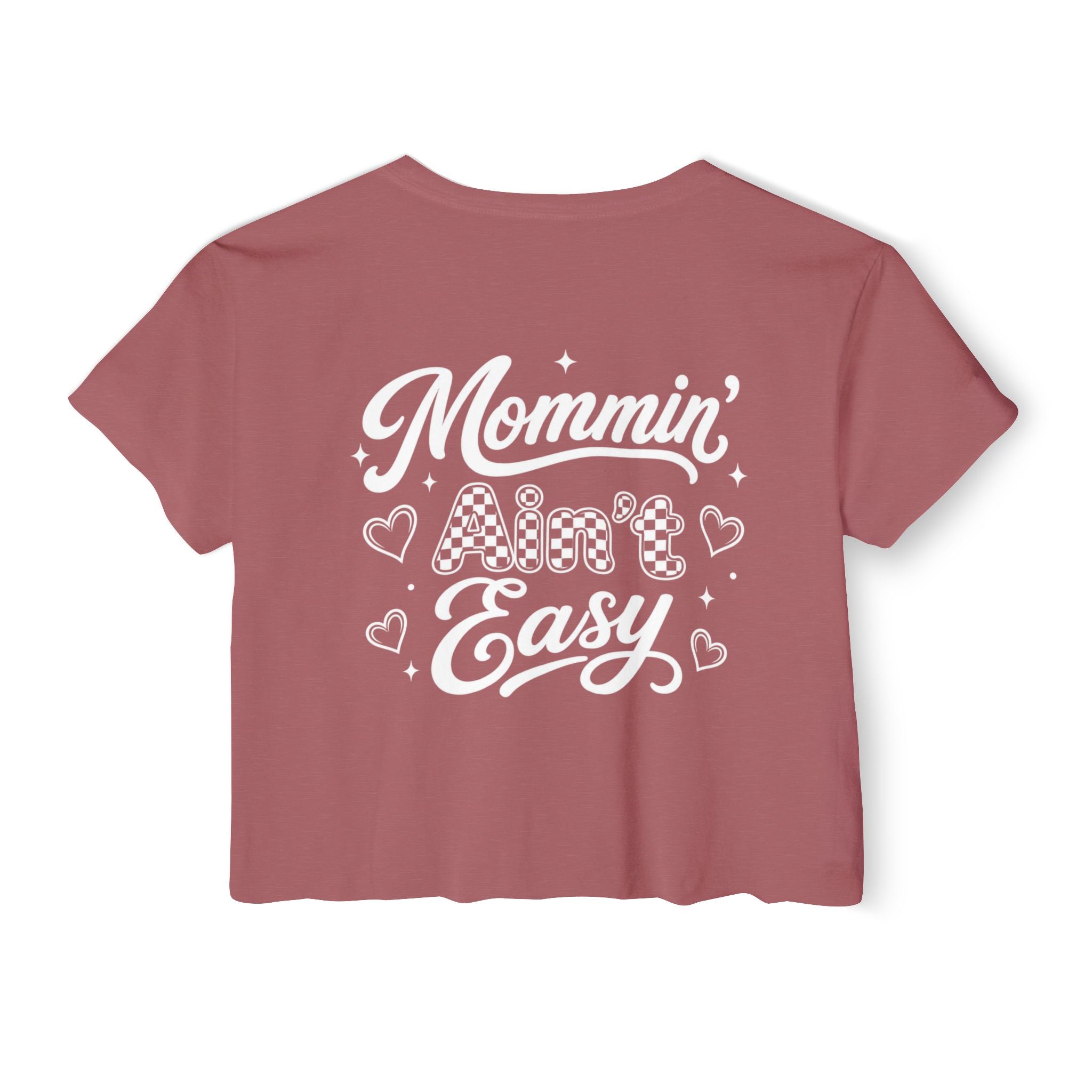 Women’s casual mom crop top product image for busy moms, tired moms, and everyday mom outfits.