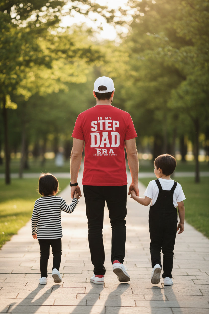 In My Step Dad Era shirt product image for meaningful Father’s Day gifts from kids.