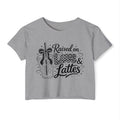 Raised on Love & Lattes Crop Top — Women's Coffee Festival Tee