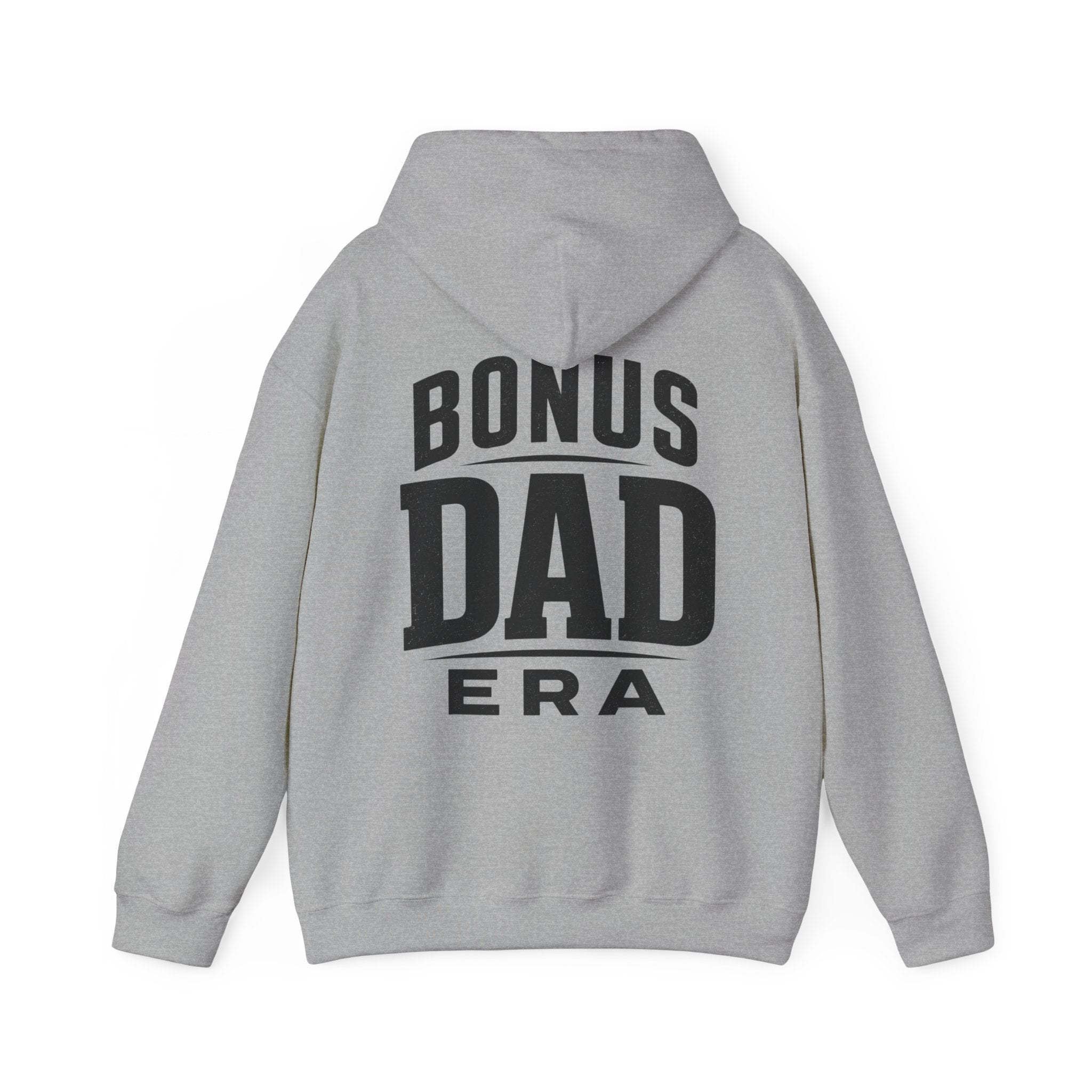Bonus Dad Era hoodie mockup for meaningful blended family dad gifts.