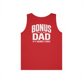 Men’s Bonus Dad Graphic Tank Top | Not By Blood By Choice | Perfect Gift For Father's Day