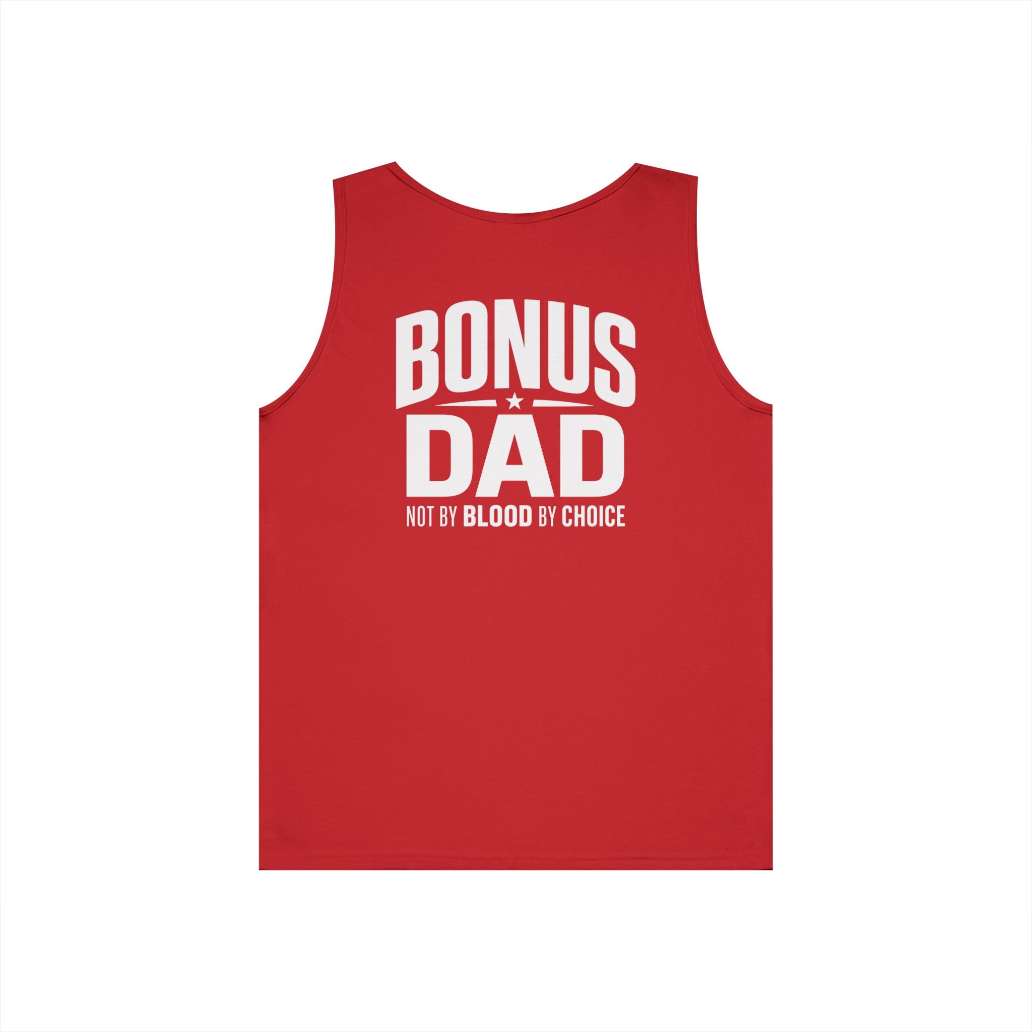 Men’s Bonus Dad Graphic Tank Top | Not By Blood By Choice | Perfect Gift For Father's Day