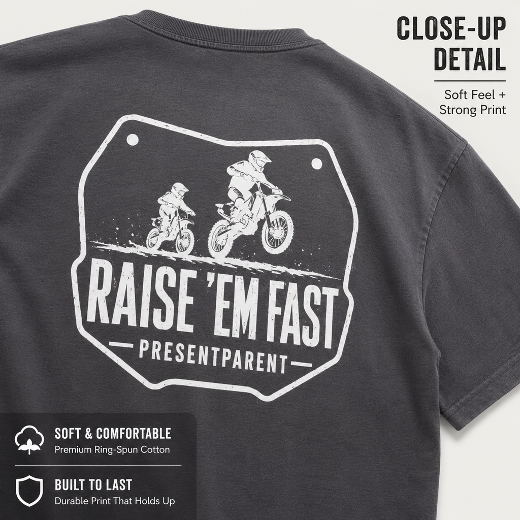 Dirt bike dad Father’s Day shirt alternate product image.
