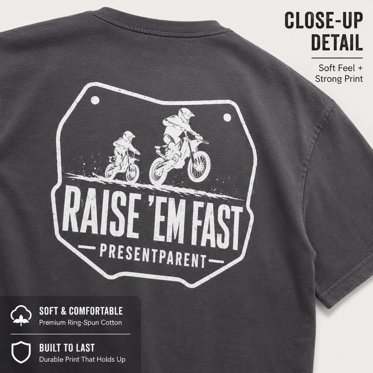 Dirt bike dad Father’s Day shirt alternate product image.