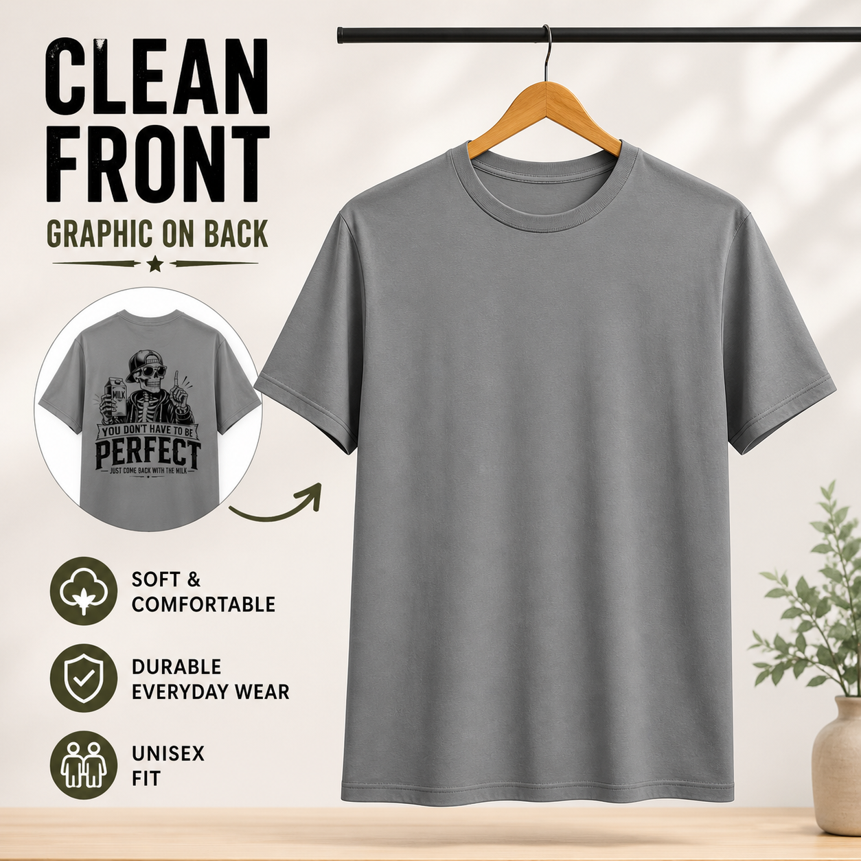 Meaningful fatherhood tee product image for dads and father figures.