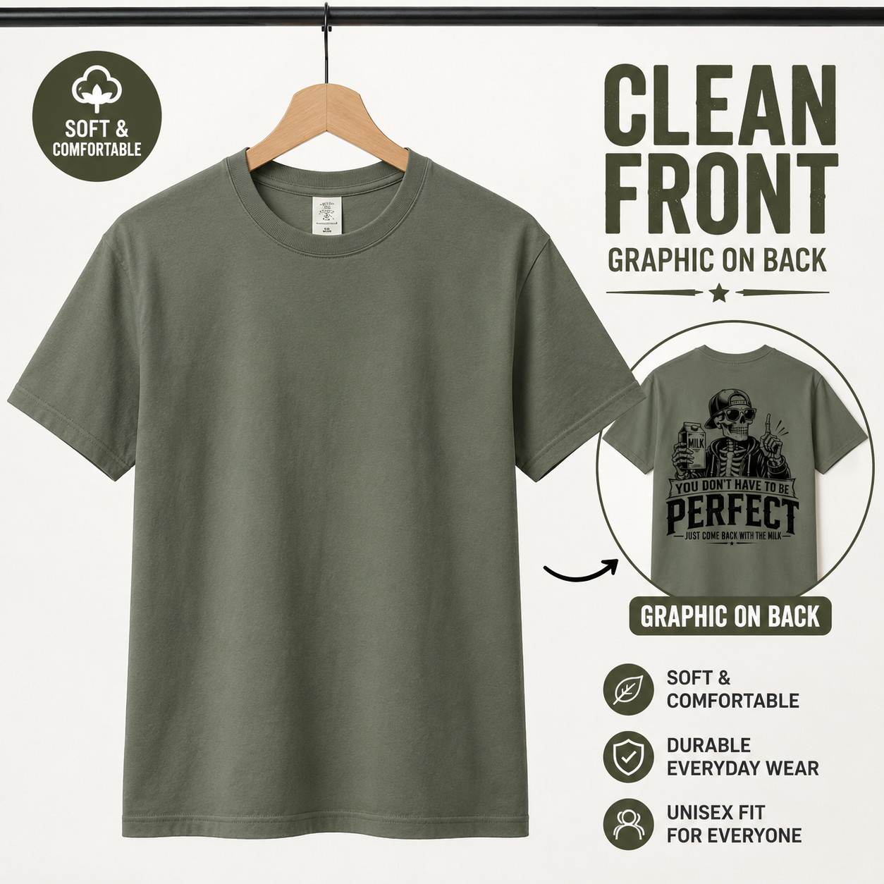 PresentParent You Don’t Have to Be Perfect dad shirt product image for Father’s Day gifts.