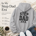 Earned With Love stepdad hoodie, cozy gift for dad by choice
