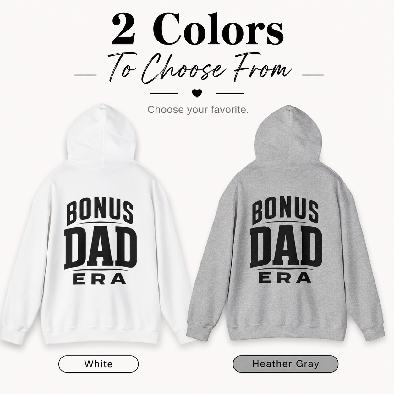 PresentParent Bonus Dad Era hoodie product image for bonus dad gifts.