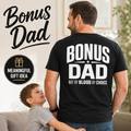 Not By Blood By Choice shirt product image for bonus dads, stepdads, and blended family gifts.