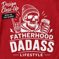Men's Dad-Ass Lifestyle Fatherhood T-Shirt | Funny Skull Graphic Tee | Father's Day Gift