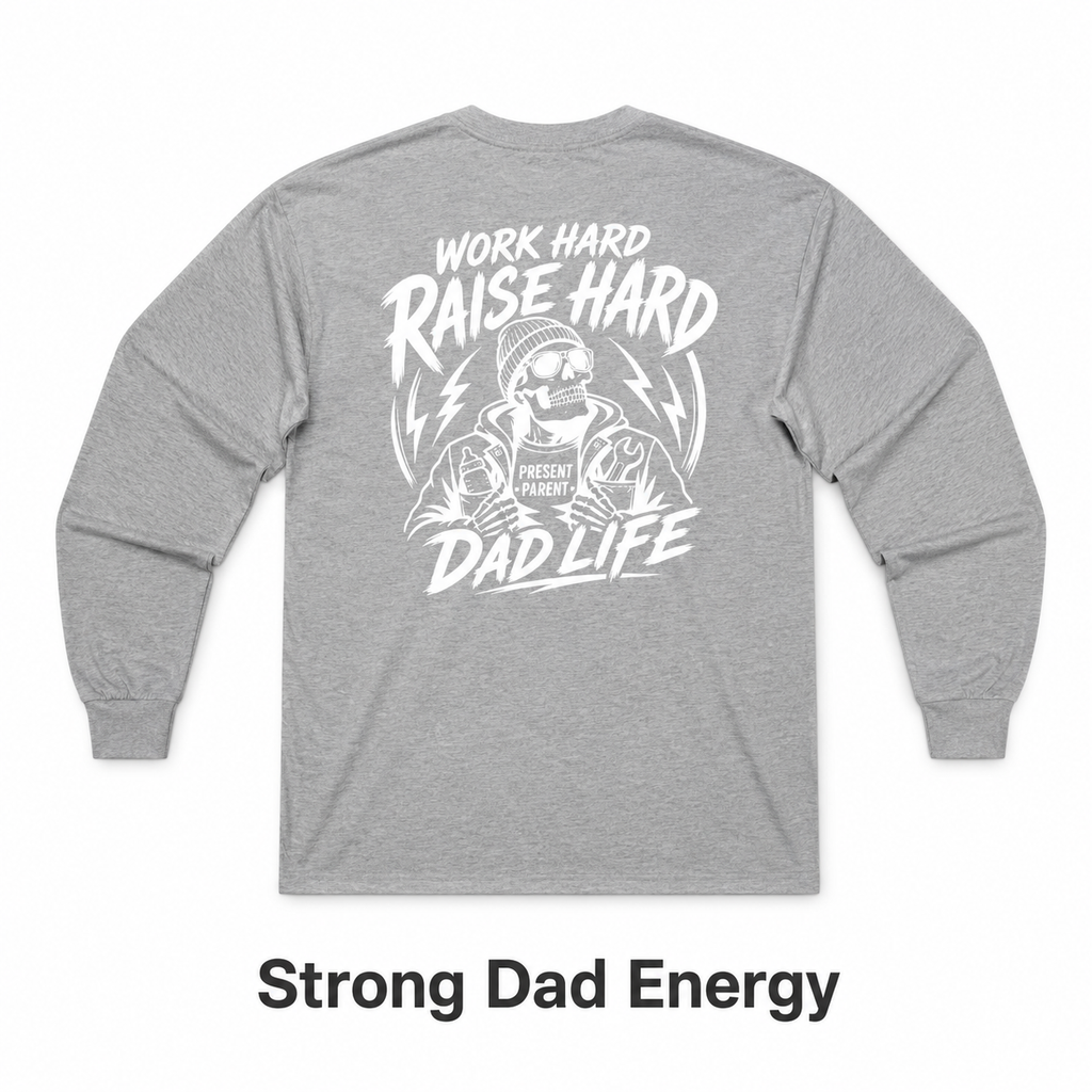 Mens Back Graphic Long Sleeve Tee Shirt | Perfect Gift Idea For Dads Fathers Day Present