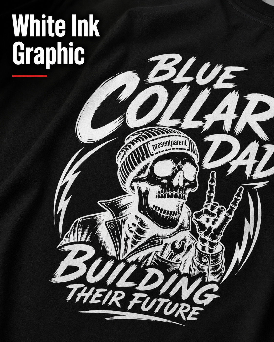 Blue Collar Dad T-Shirt — 'Building Their Future' Construction Dad Shirt