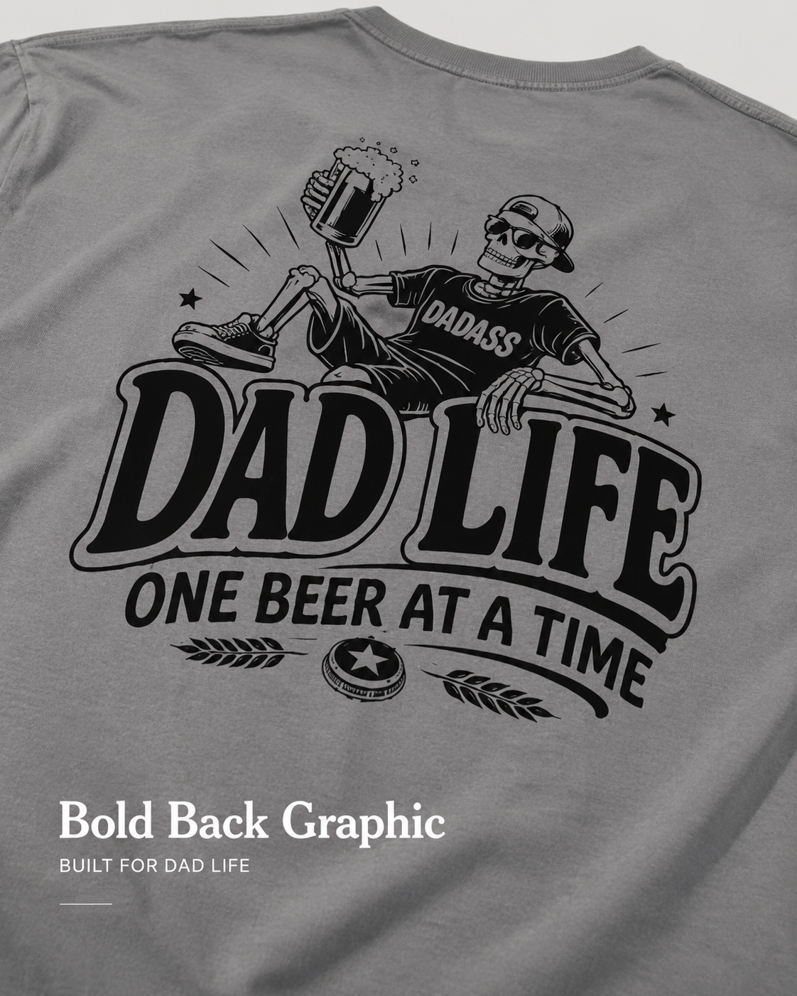 Father’s Day beer dad gift shirt product image with funny Dad Life graphic design.