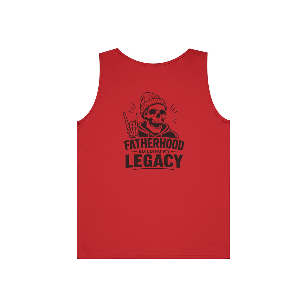 Men’s Fatherhood Legacy tank top shown as a meaningful gift for dads and father figures.