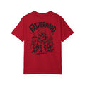 Fatherhood Club Skull Illustration T-shirt | One Cup at a Time