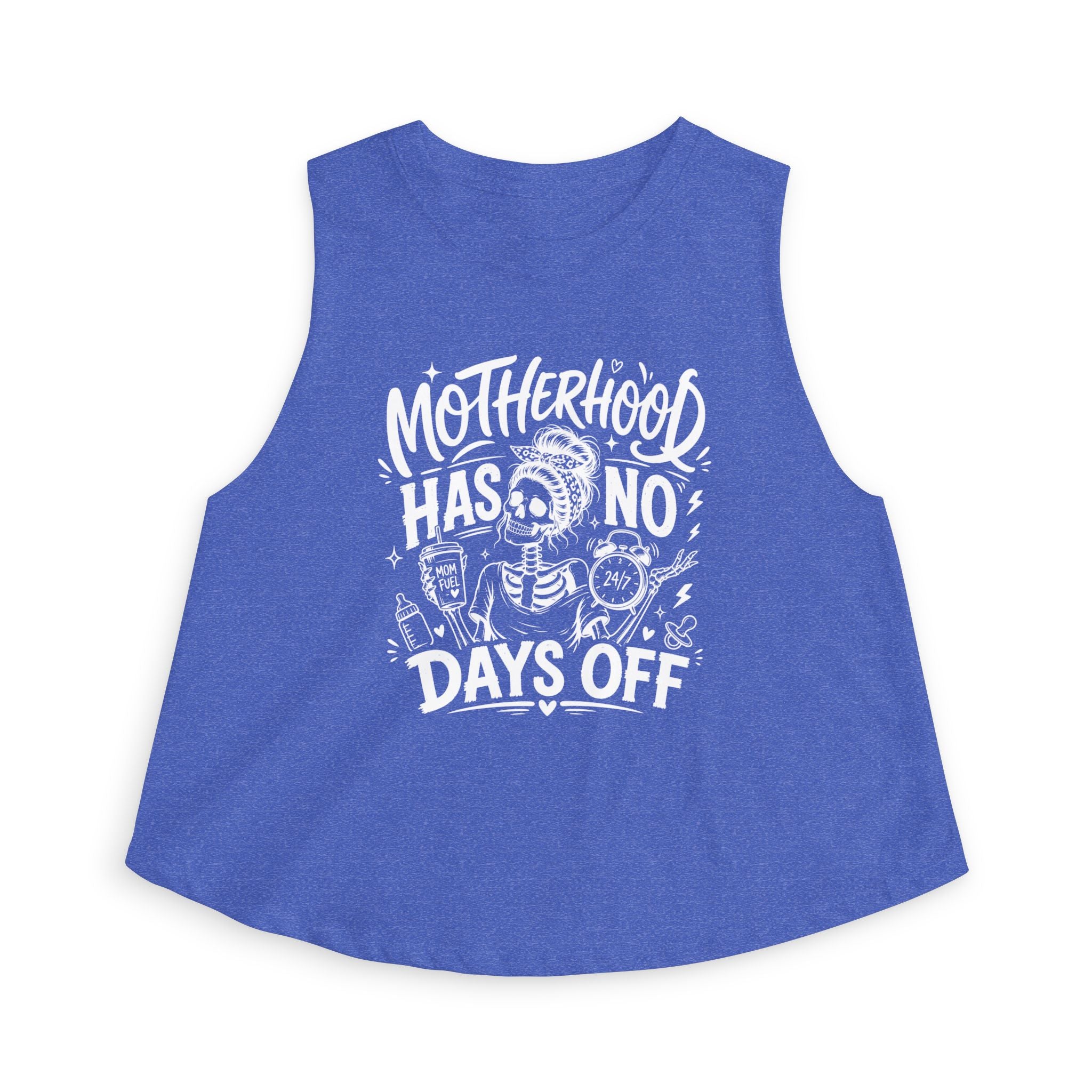 Women’s motherhood tank top product image for new moms, working moms, and busy mamas.