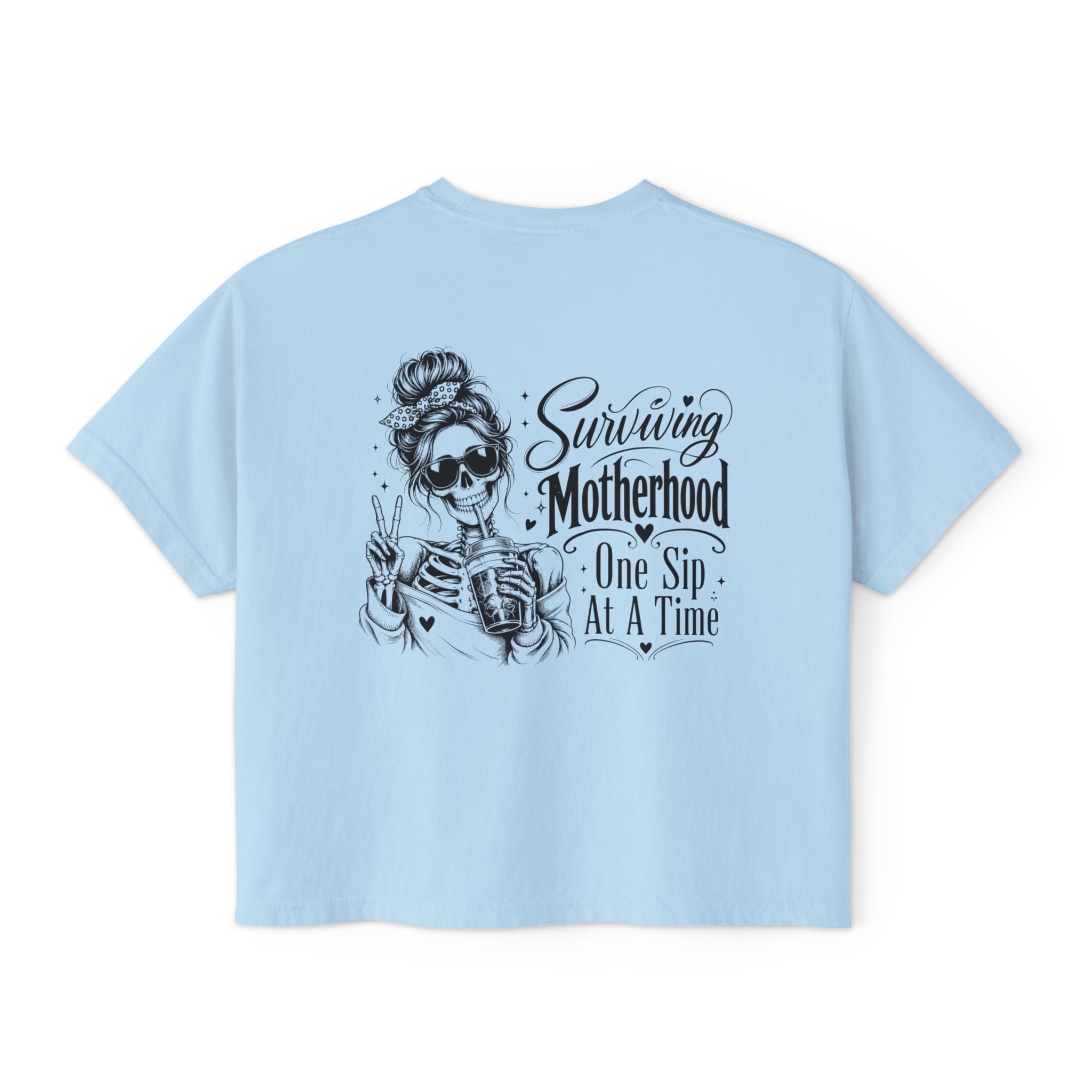 One Sip at a Time mom shirt product image for coffee runs, errands, and weekends.