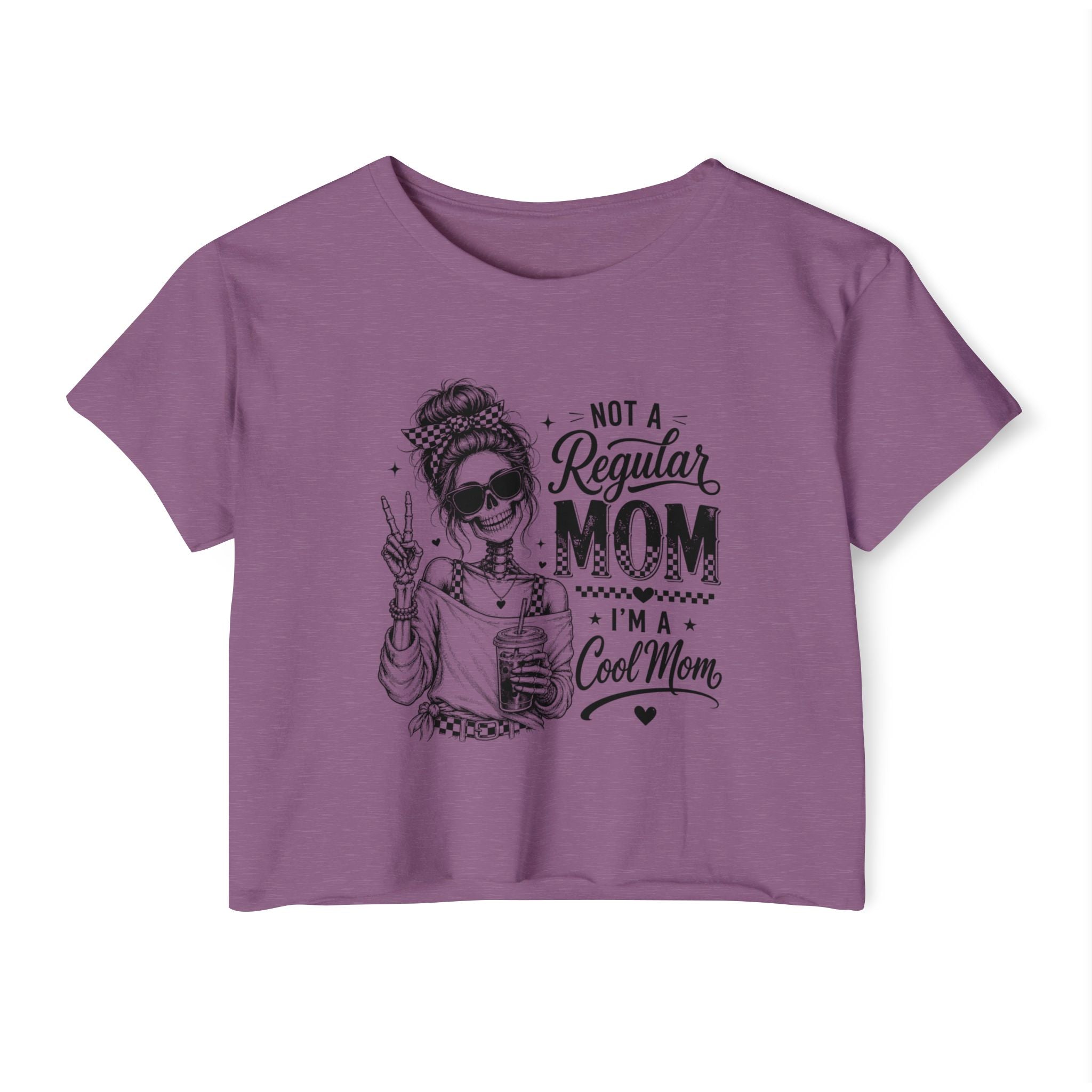 Cool mom gift crop top product image for birthdays, girls’ trips, and everyday outfits.