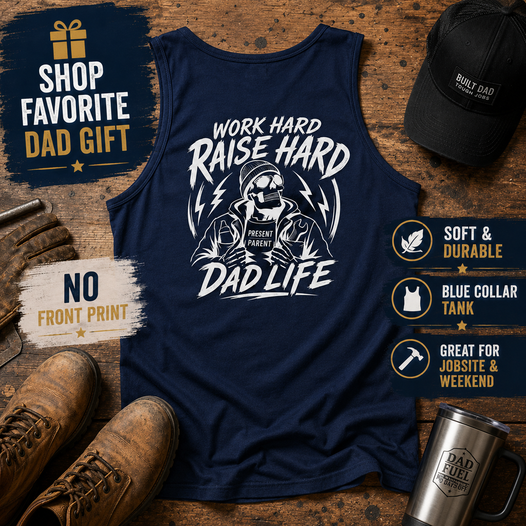 Mens Fatherhood Tee, Gift For Fathers Day, Dad Present Ideas, Fathers Day Tank Top, Cool Gift Idea For Dads, Summer Tank, Dad Life Shirt,
