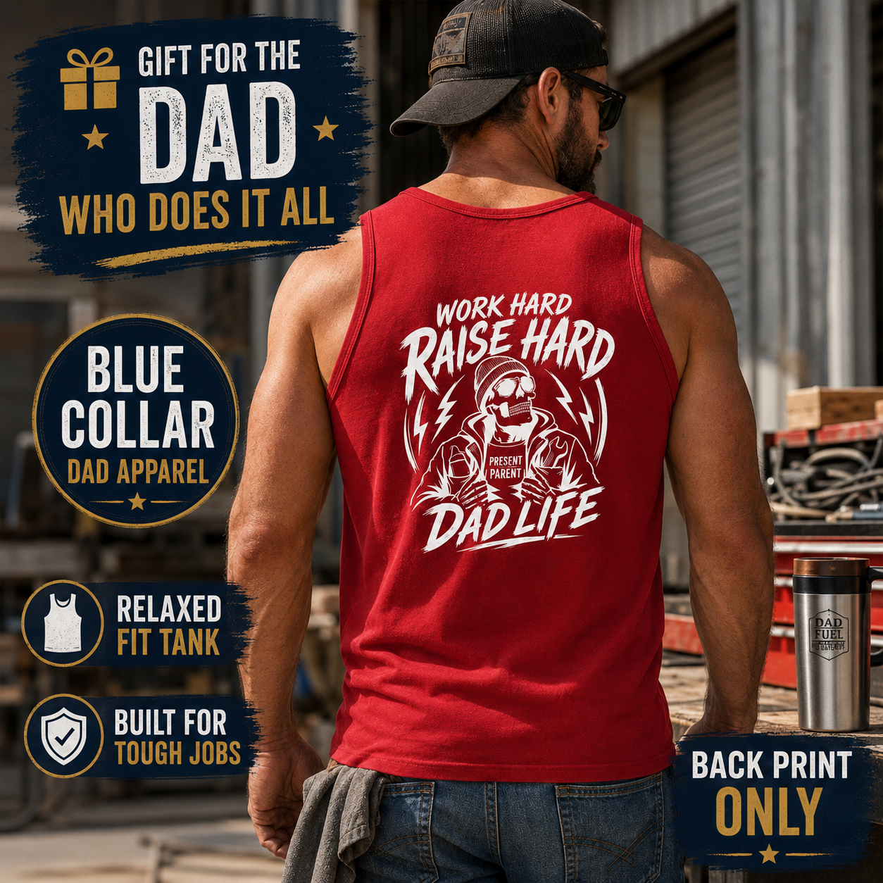 Mens Fatherhood Tee, Gift For Fathers Day, Dad Present Ideas, Fathers Day Tank Top, Cool Gift Idea For Dads, Summer Tank, Dad Life Shirt,