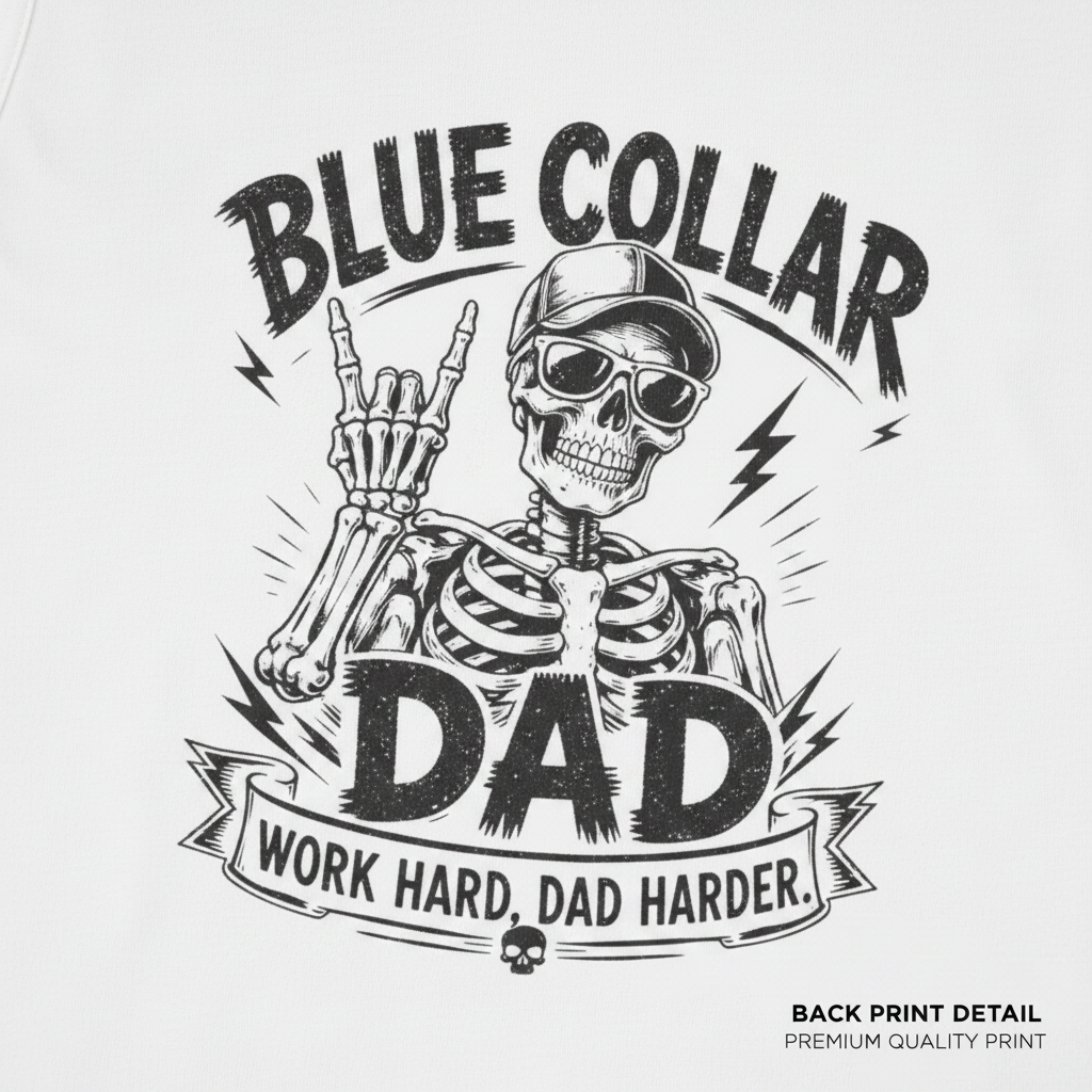 Close-up – Skull Graphic | "BACK PRINT DETAIL"